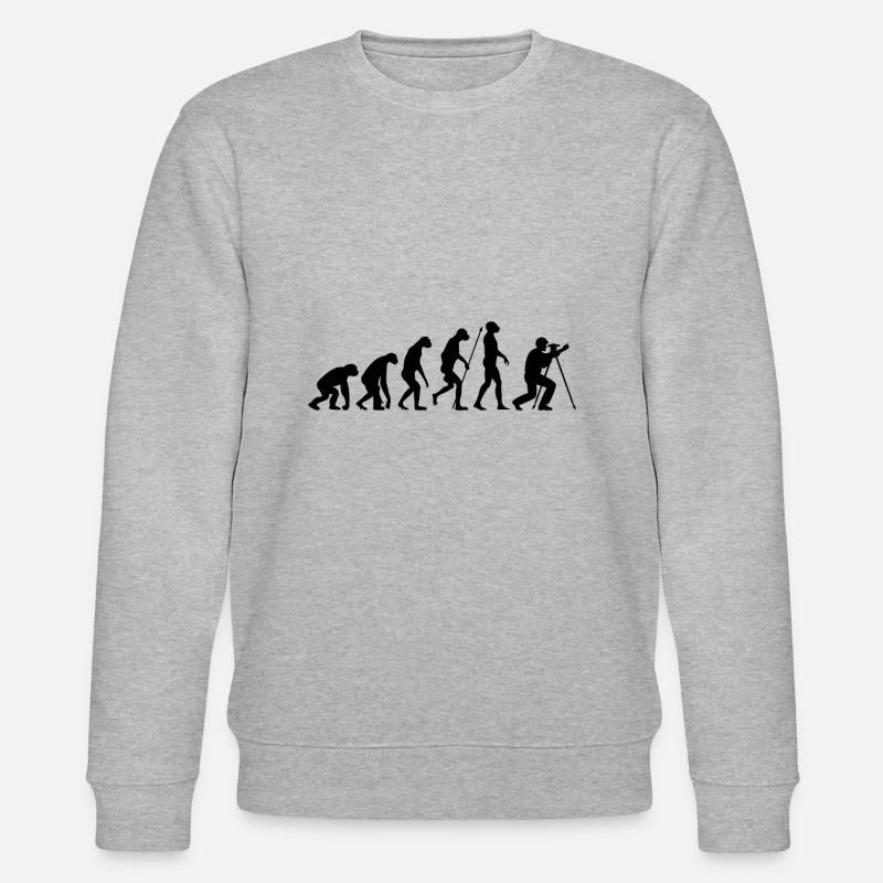 Evolution Vermesser - Stanley/Stella Unisex Bio-Sweatshirt CHANGER  - Grau meliert