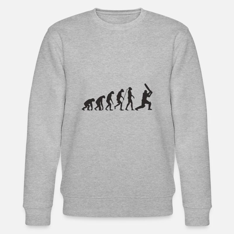 Cricket Evolution - Stanley/Stella Unisex Bio-Sweatshirt CHANGER  - Grau meliert