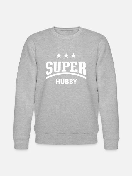Super Hubby (Husband) - Stanley/Stella CHANGER Unisex Organic Sweatshirt - heather grey