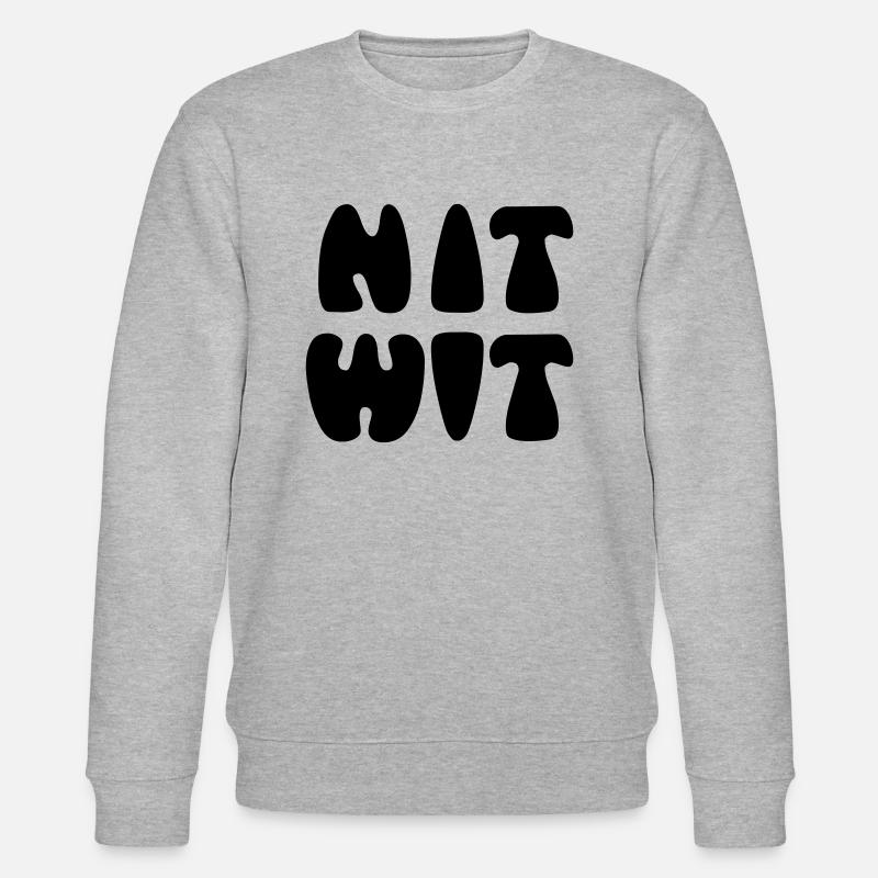 NITWIT - Stanley/Stella CHANGER Unisex Organic Sweatshirt - heather grey