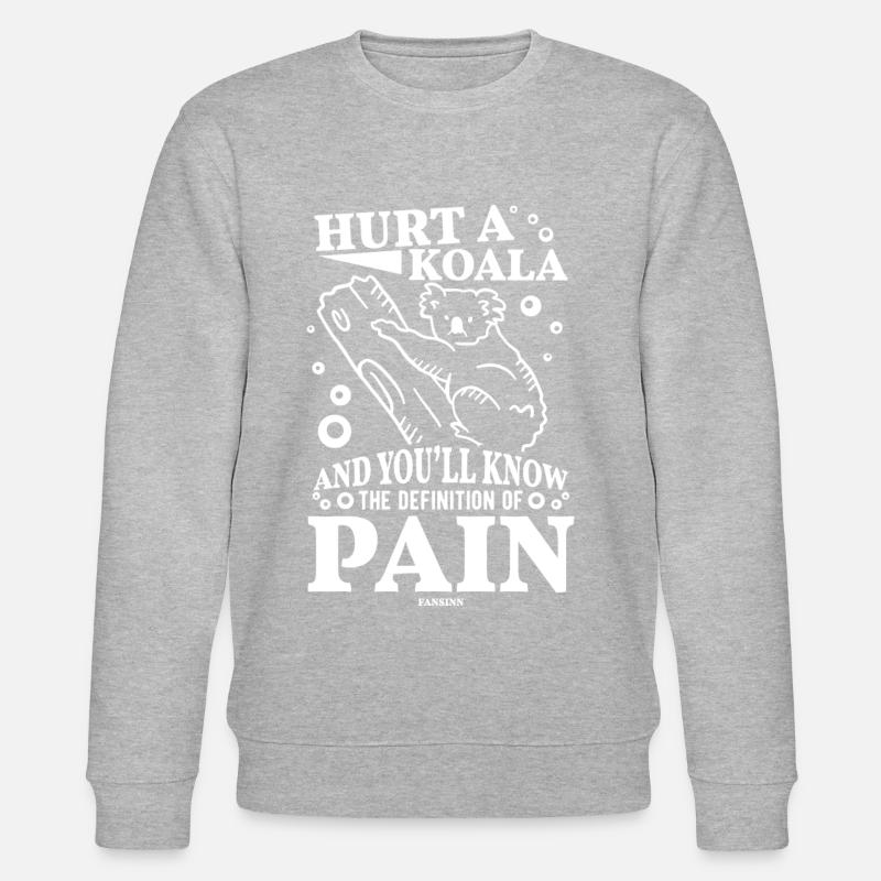 Koala Quote Idée cadeau - Sweat bio CHANGER Stanley/Stella Unisexe - gris chiné