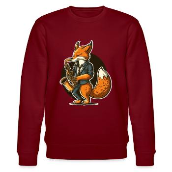 Renard jazz - Sweat bio CHANGER Stanley/Stella Unisexe - bordeaux - Devant - Nik (191cm) & Marisol (170cm)
