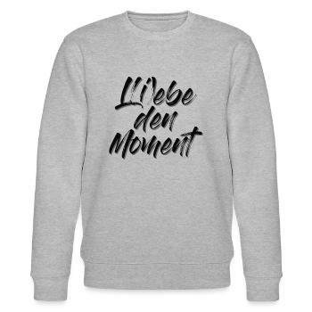 l i ebe den moment - Stanley/Stella CHANGER Unisex Organic Sweatshirt - heather grey - Front - Nik (191cm) & Marisol (170cm)