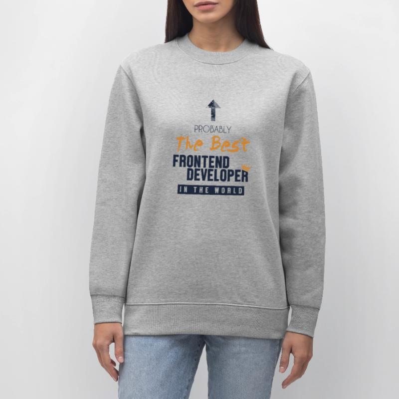 Best Frontend Developer World Developer Coder Stanley/Stella Unisex Bio-Sweatshirt CHANGER 