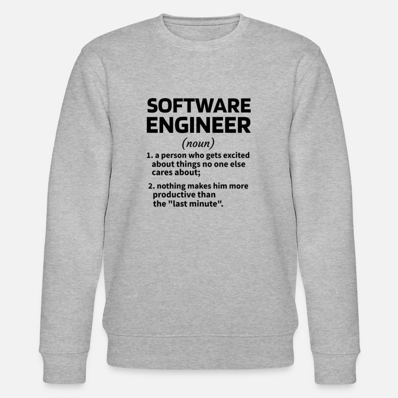 Softwareingenieur Software Engineer Techniker - Stanley/Stella Unisex Bio-Sweatshirt CHANGER  - Grau meliert