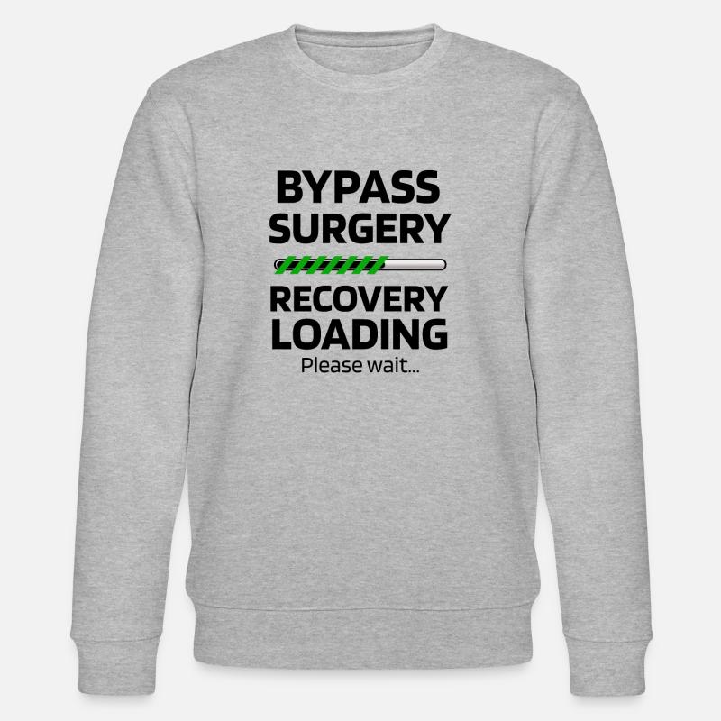 Bypass Operation Genesungsgeschenk Herz Operation - Stanley/Stella Unisex Bio-Sweatshirt CHANGER - Grau meliert
