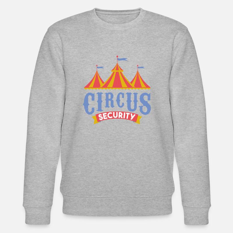 Zirkus-Security Clown Karnevalskostüm Ringmaster - Stanley/Stella Unisex Bio-Sweatshirt CHANGER  - Grau meliert