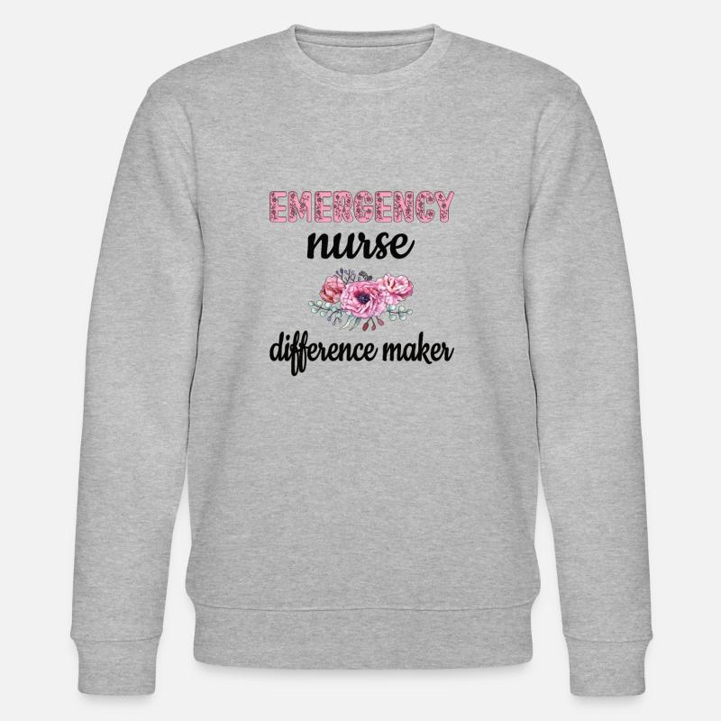Notaufnahme Krankenschwester Notfallpflegerin - Stanley/Stella Unisex Bio-Sweatshirt CHANGER  - Grau meliert