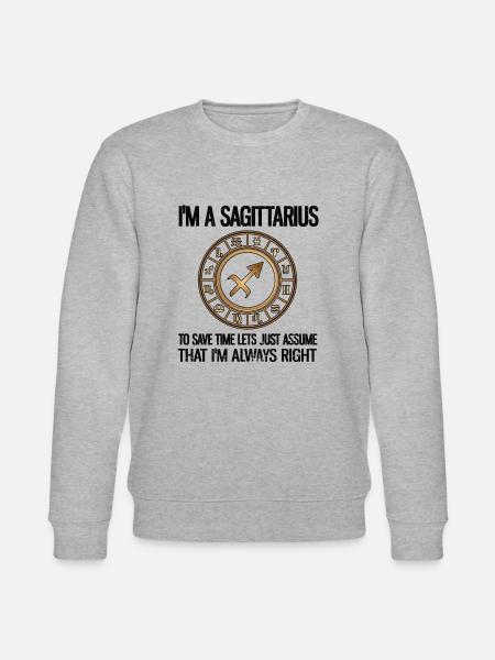 Sagittarius zodiac sign horoscope zodiac sign - Stanley/Stella CHANGER Unisex Organic Sweatshirt - heather grey