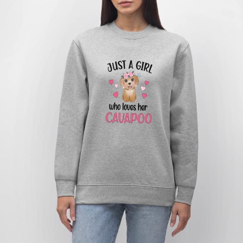 Cavapoo fille Cavoodle Dame de chien Cavapoo Mignon Sweat bio CHANGER Stanley/Stella Unisexe