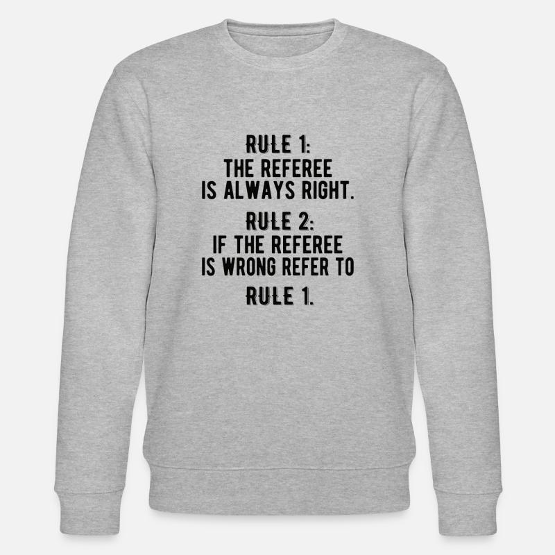 Referee Papa Referee Impartial Shiri - Stanley/Stella CHANGER Unisex Organic Sweatshirt - heather grey