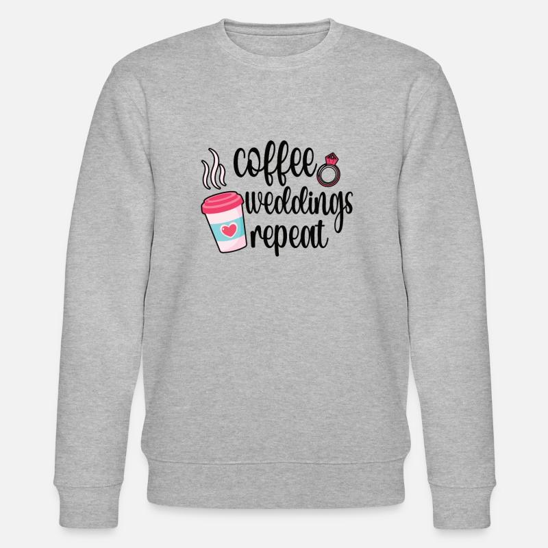 Hochzeitsplaner Heiratsplaner Ehe Wedding Planner - Stanley/Stella Unisex Bio-Sweatshirt CHANGER  - Grau meliert