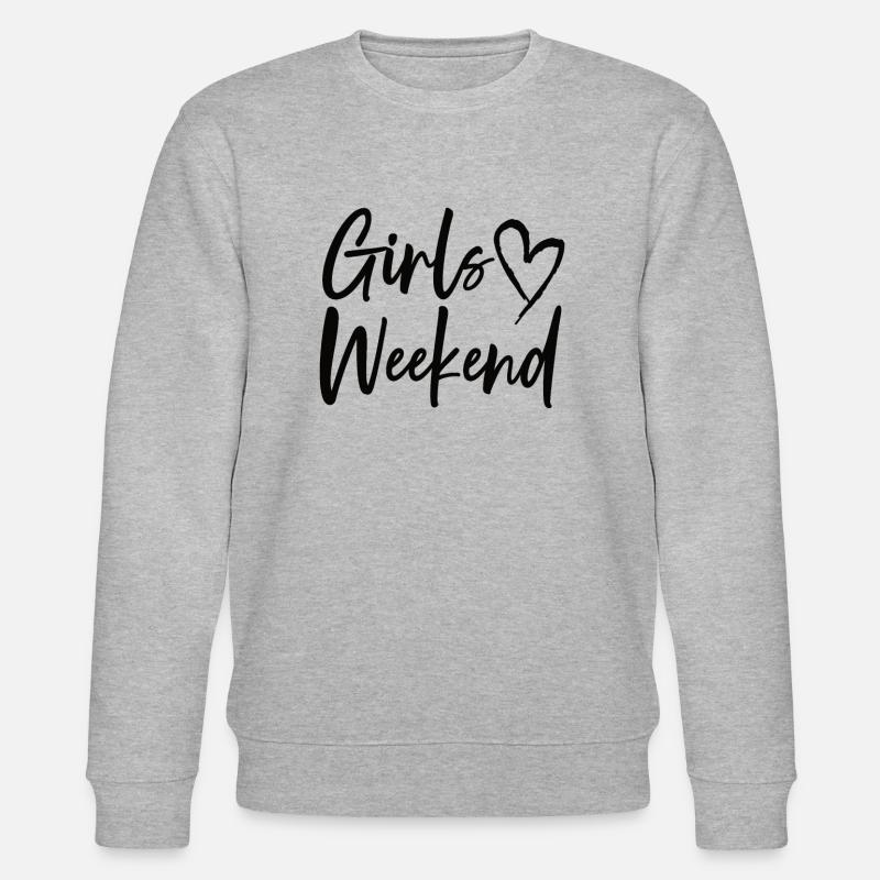Mädelswochenende Kurztrip Mädchen-Wochenende - Stanley/Stella Unisex Bio-Sweatshirt CHANGER  - Grau meliert