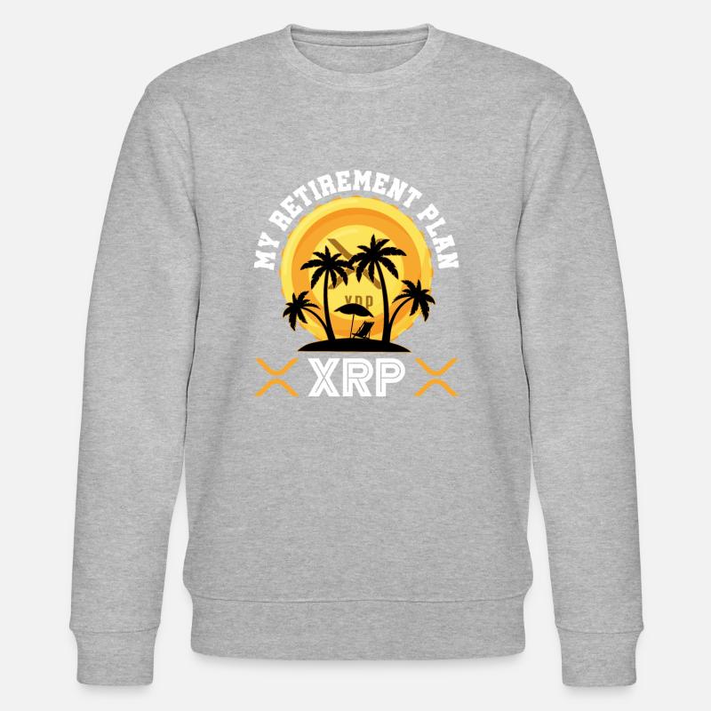Mein Ruhestandsplan XRP | Ripple Cryptocurrency - Stanley/Stella Unisex Bio-Sweatshirt CHANGER  - Grau meliert