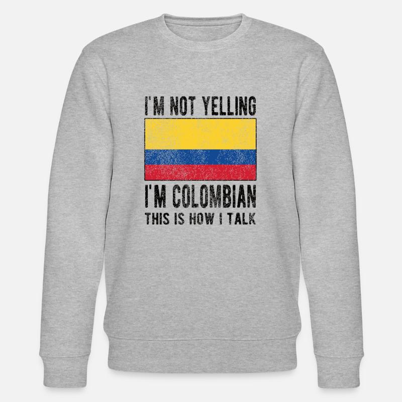 Colombie Colombie Drapeau colombien - Sweat bio CHANGER Stanley/Stella Unisexe - gris chiné