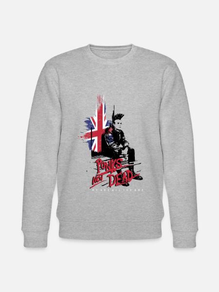 british PUNK ROCK ONE - Stanley/Stella CHANGER Unisex Organic Sweatshirt - heather grey