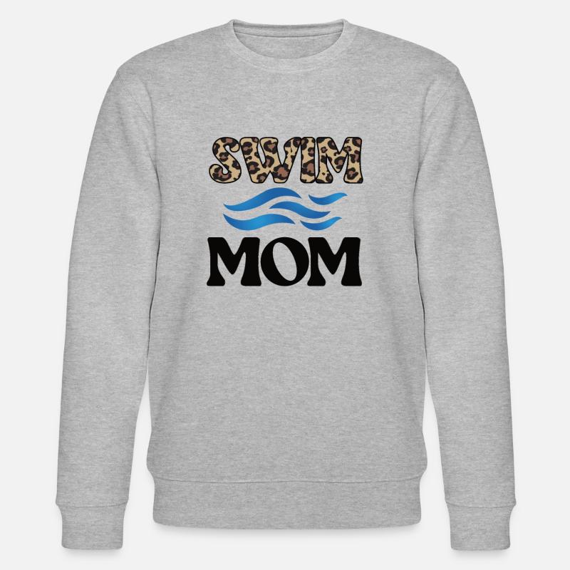 Schwimmmama Mutter Von Schwimmer Schwimm-Mama - Stanley/Stella Unisex Bio-Sweatshirt CHANGER  - Grau meliert