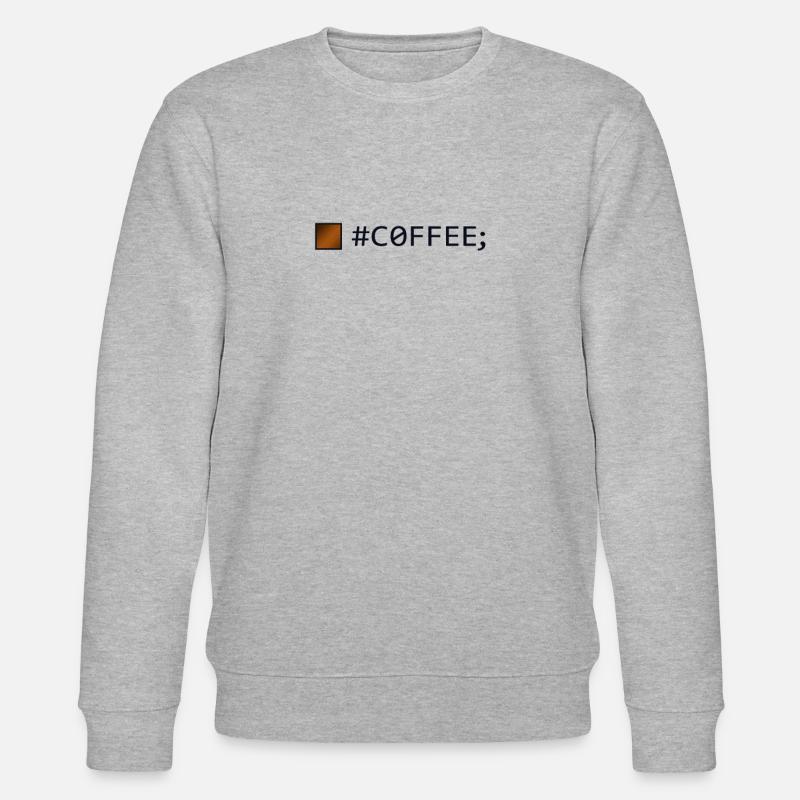 #COFFEE; Softwareentwickler Softwareingenieur - Stanley/Stella Unisex Bio-Sweatshirt CHANGER  - Grau meliert