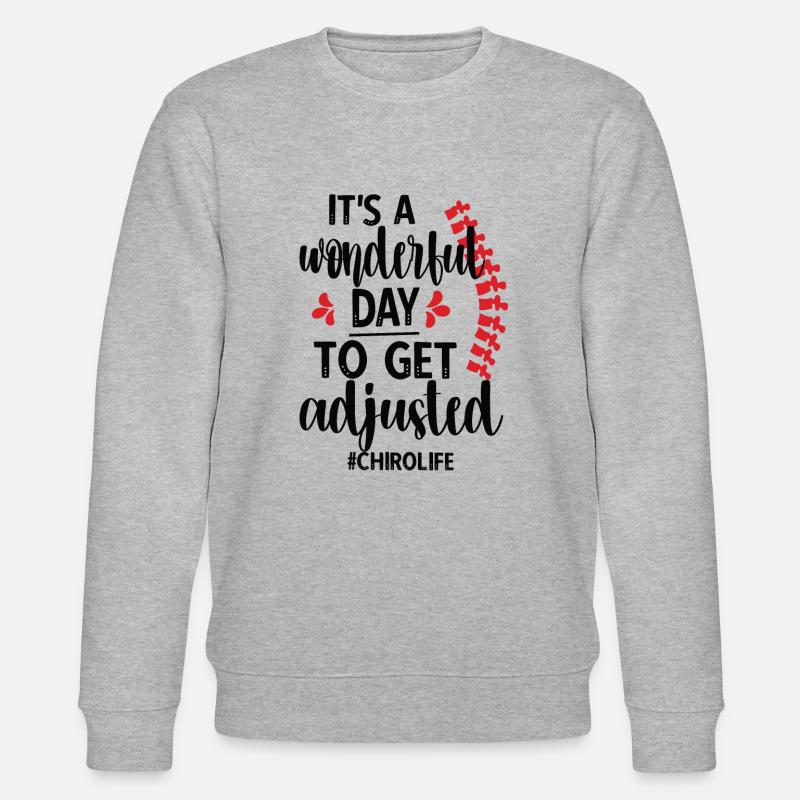 Chiropraktiker Chiropraktik Chiropraktikerin - Stanley/Stella Unisex Bio-Sweatshirt CHANGER  - Grau meliert