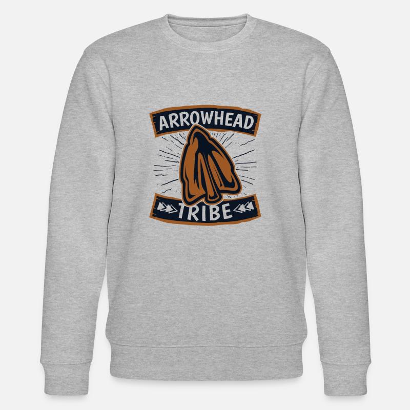 Arrowhead Tribe Jagdspitzen Arrowhead Hunter - Stanley/Stella Unisex Bio-Sweatshirt CHANGER - Grau meliert