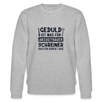 Geduld Anzugträger Schreiner Ausrasten Carpenter - Stanley/Stella Unisex Bio-Sweatshirt CHANGER  - Grau meliert - Vorne - Nik (191cm) & Marisol (170cm)