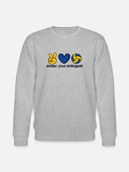 Peace Love Volleyball Volleyball Freak Volleyball - Stanley/Stella CHANGER Unisex Organic Sweatshirt - heather grey