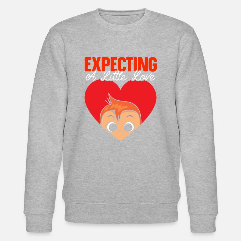 Faire-part Grossesse Saint Valentin Bébé - Sweat bio CHANGER Stanley/Stella Unisexe - undefined