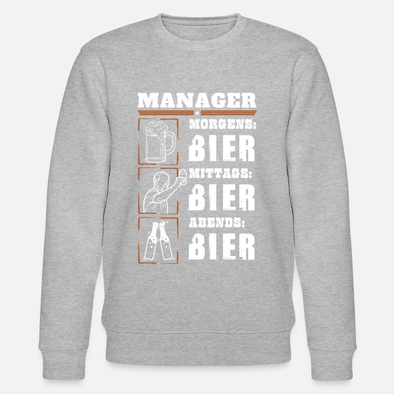 Mon quotidien de manager - Sweat bio CHANGER Stanley/Stella Unisexe - gris chiné