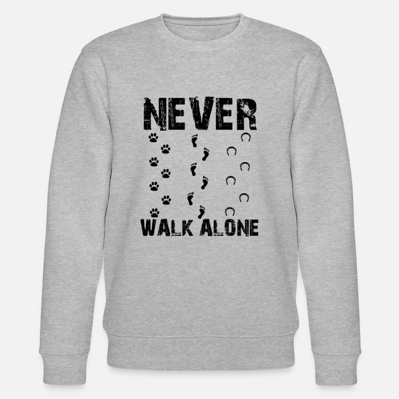 Never Walk Alone - Sweat bio CHANGER Stanley/Stella Unisexe - gris chiné