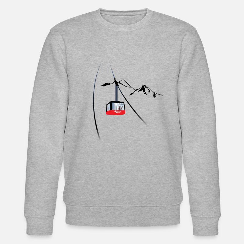 Jackson Hole Gondel - Stanley/Stella Unisex Bio-Sweatshirt CHANGER  - Grau meliert