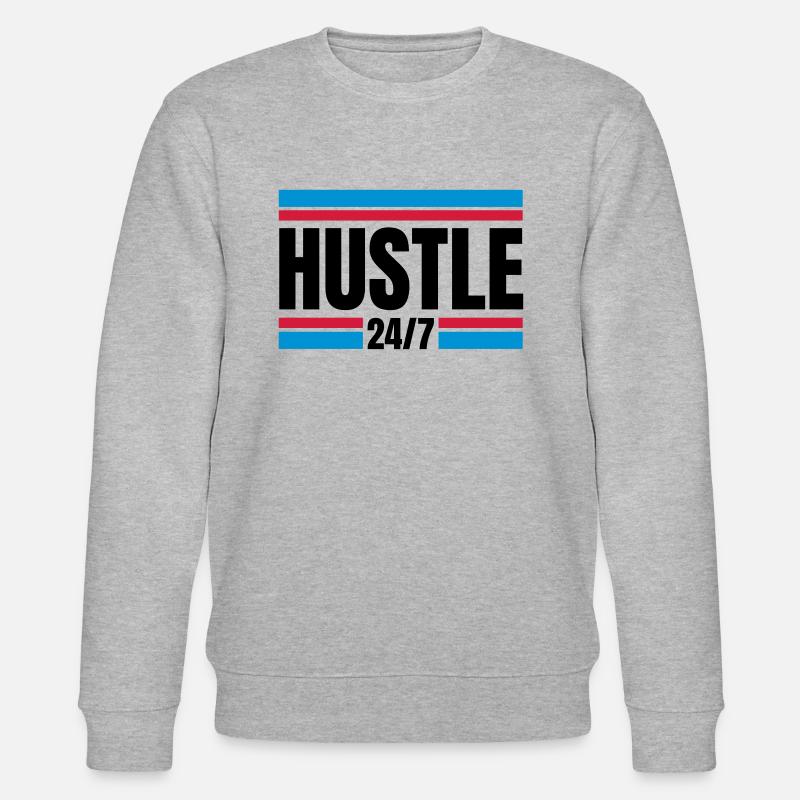 HUSTLE 24/7 - Stanley/Stella CHANGER Unisex Organic Sweatshirt - heather grey