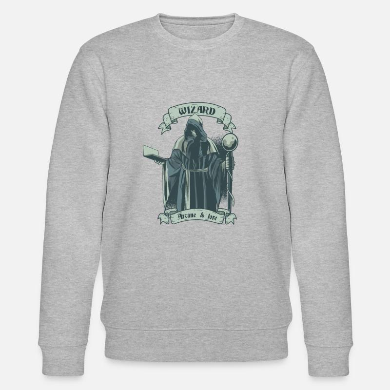 Zauberer - Wizard - Stanley/Stella Unisex Bio-Sweatshirt CHANGER  - Grau meliert