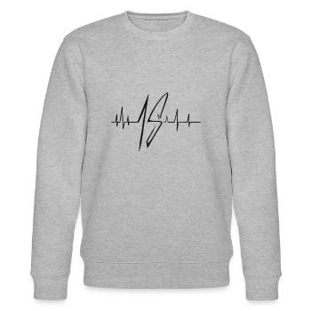 18th birthday - Stanley/Stella CHANGER Unisex Organic Sweatshirt - heather grey - Front - Nik (191cm) & Marisol (170cm)