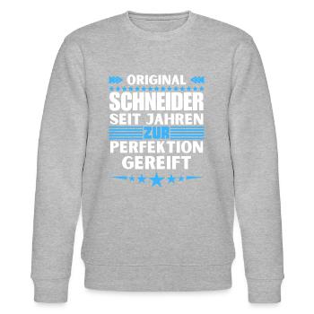 Tailors matured to perfection - Stanley/Stella CHANGER Unisex Organic Sweatshirt - heather grey - Front - Nik (191cm) & Marisol (170cm)
