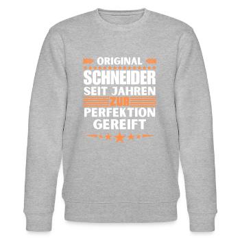 Tailors matured to perfection - Stanley/Stella CHANGER Unisex Organic Sweatshirt - heather grey - Front - Nik (191cm) & Marisol (170cm)
