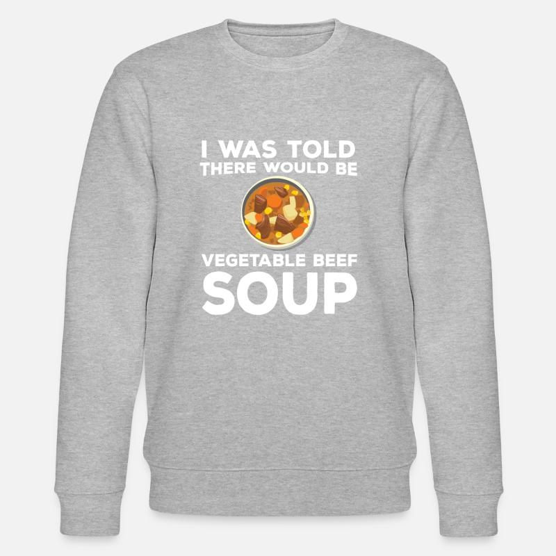 Vegetable soup with beef - Stanley/Stella CHANGER Unisex Organic Sweatshirt - heather grey