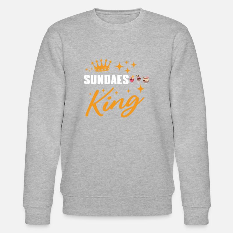 Eisbecher König - Stanley/Stella Unisex Bio-Sweatshirt CHANGER  - Grau meliert