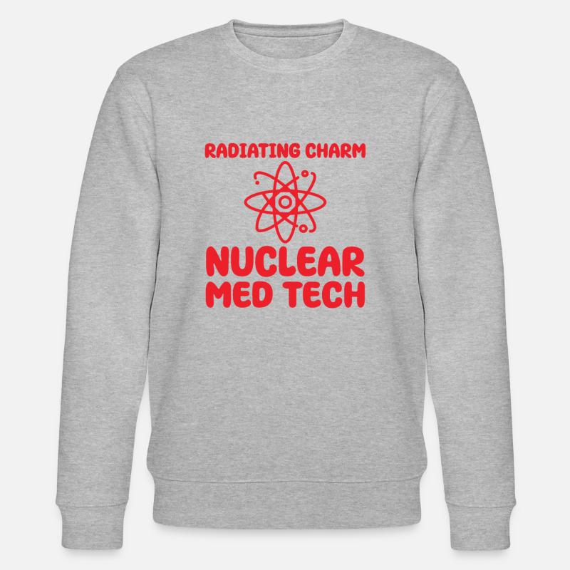 Nuklearmedizinischer Technologe Humor - Stanley/Stella Unisex Bio-Sweatshirt CHANGER  - Grau meliert