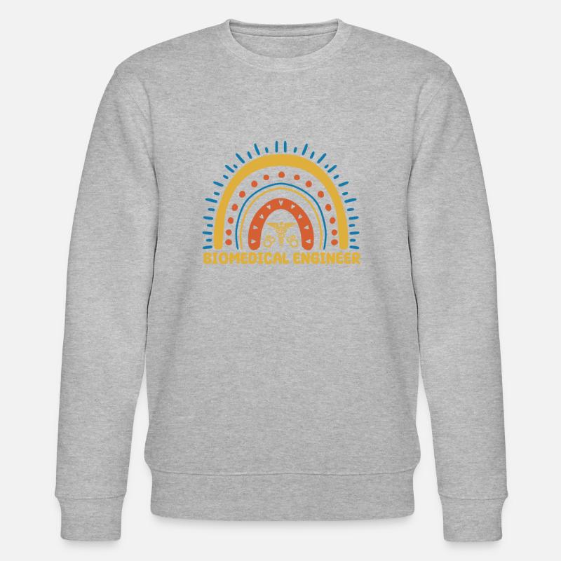 Biomedical Engineer Boho Rain Bog - Stanley/Stella CHANGER Unisex Organic Sweatshirt - heather grey