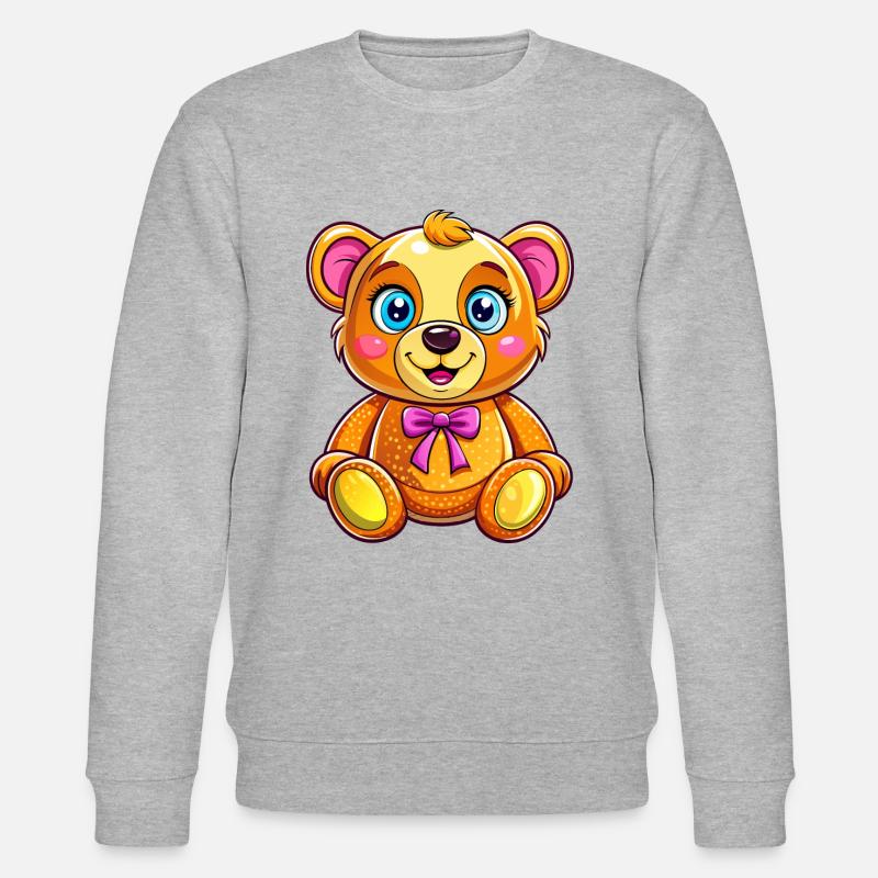 Süßer Teddy - Stanley/Stella Unisex Bio-Sweatshirt CHANGER  - Grau meliert