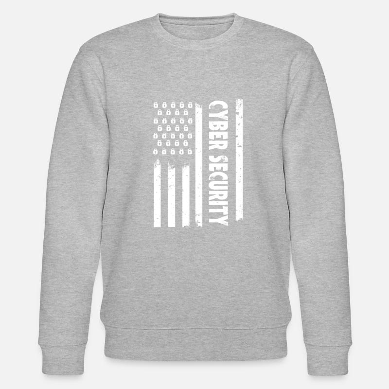 USA Cyber Security - Stanley/Stella Unisex Bio-Sweatshirt CHANGER  - Grau meliert