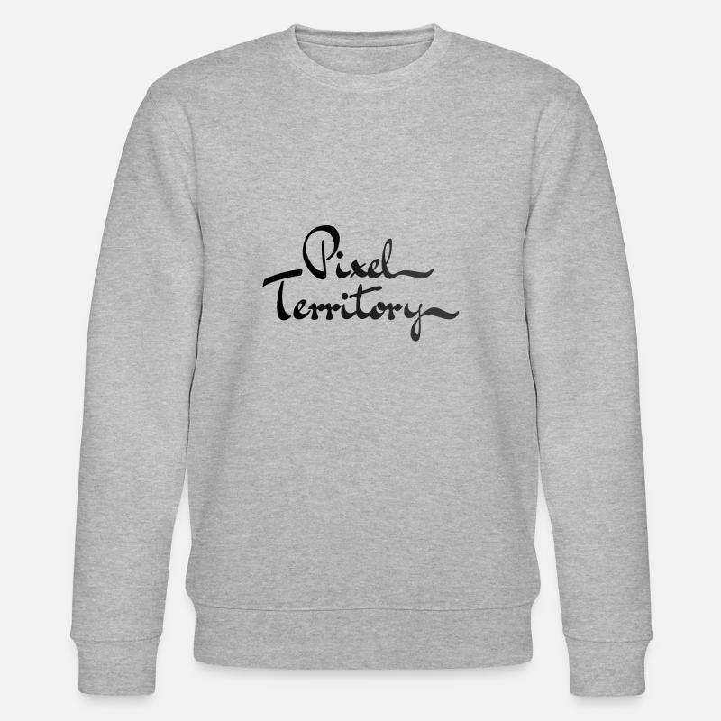 Pixel Territory Handwriting - Stanley/Stella Unisex Bio-Sweatshirt CHANGER  - Grau meliert