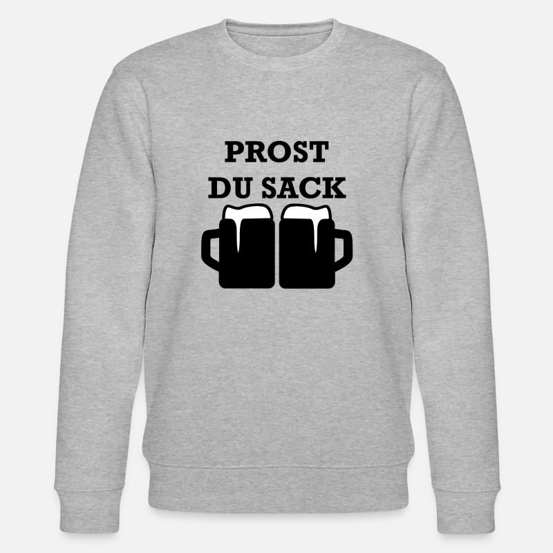 prost du sack - Stanley/Stella Unisex Bio-Sweatshirt CHANGER  - Grau meliert