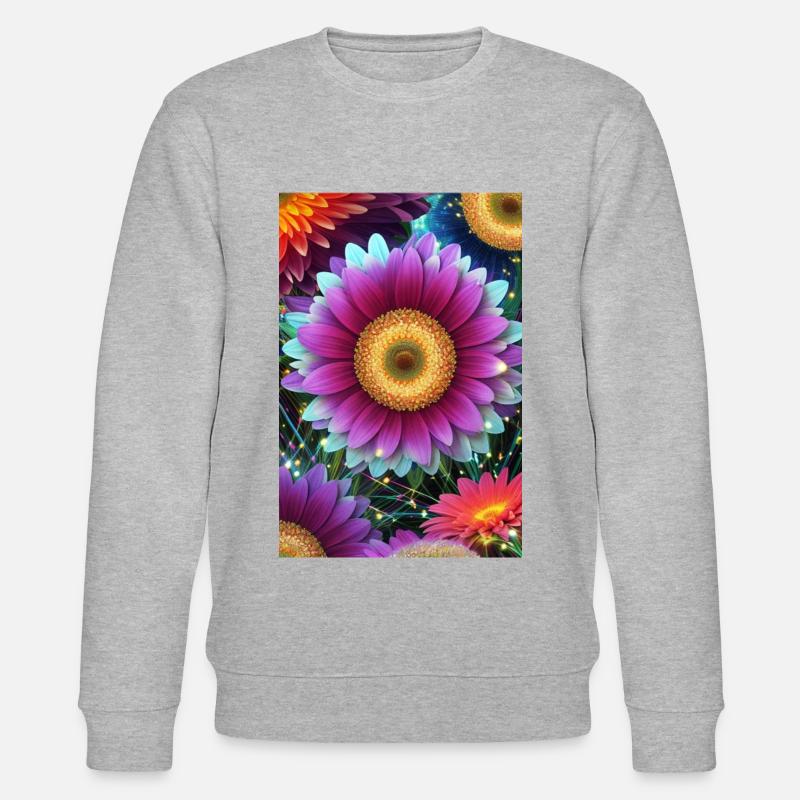 Blumen 115 - Stanley/Stella Unisex Bio-Sweatshirt CHANGER  - Grau meliert
