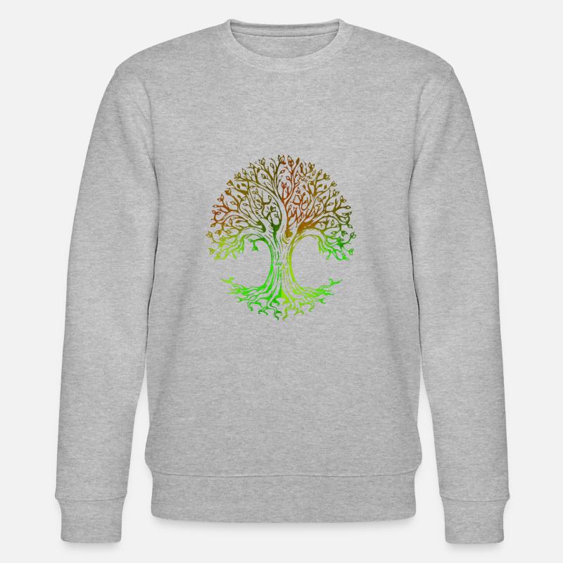 Tree is Life - Stanley/Stella Unisex Bio-Sweatshirt CHANGER  - Grau meliert