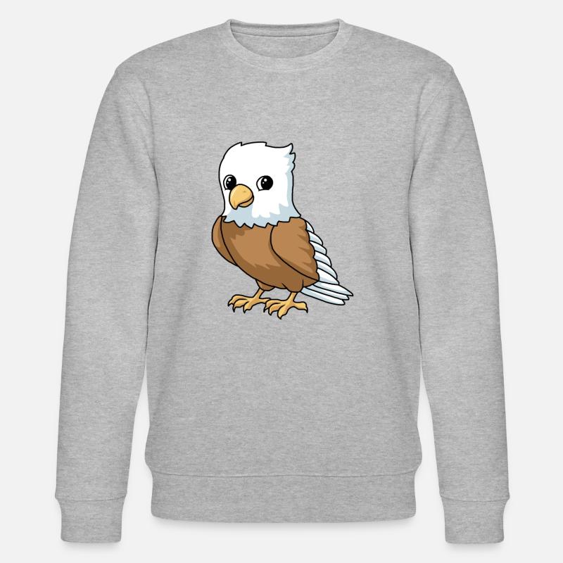 Comic Adler Eagle - Stanley/Stella Unisex Bio-Sweatshirt CHANGER  - Grau meliert