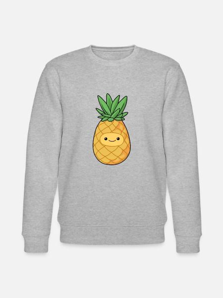 Comic Ananas Pineapple - Stanley/Stella CHANGER Unisex Organic Sweatshirt - heather grey