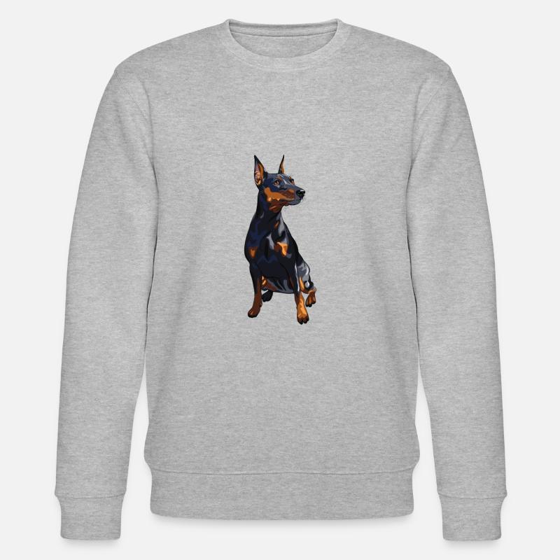 Zwergpinscher - Stanley/Stella Unisex Bio-Sweatshirt CHANGER  - Grau meliert