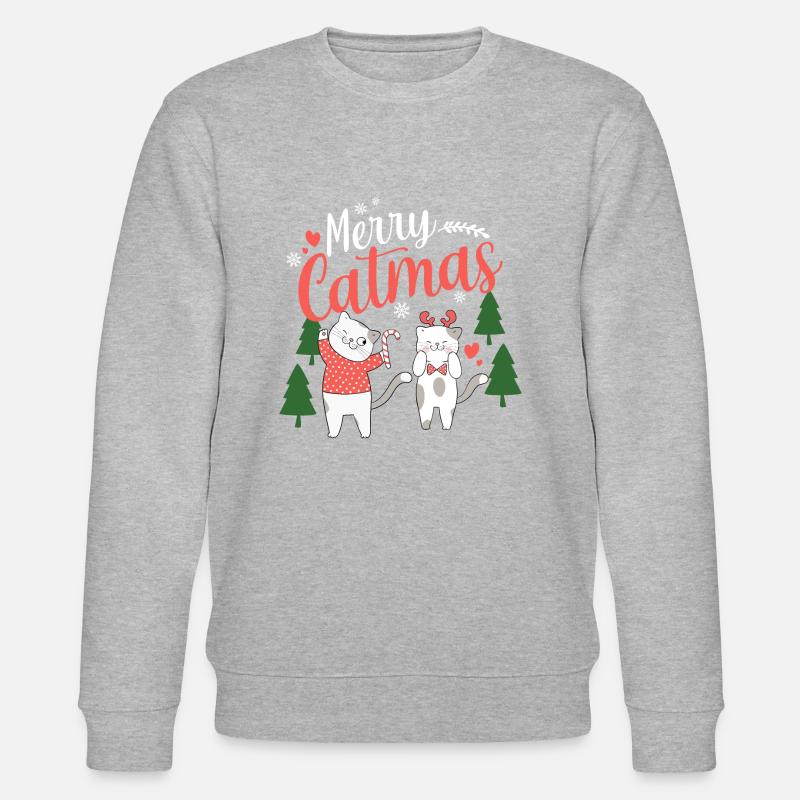 Merry Catmas Katze Weihnachten Geschenk - Stanley/Stella Unisex Bio-Sweatshirt CHANGER  - undefined