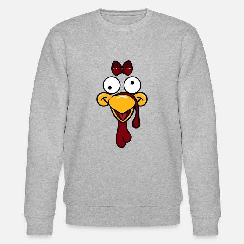 Visage de dinde - Sweat bio CHANGER Stanley/Stella Unisexe - gris chiné